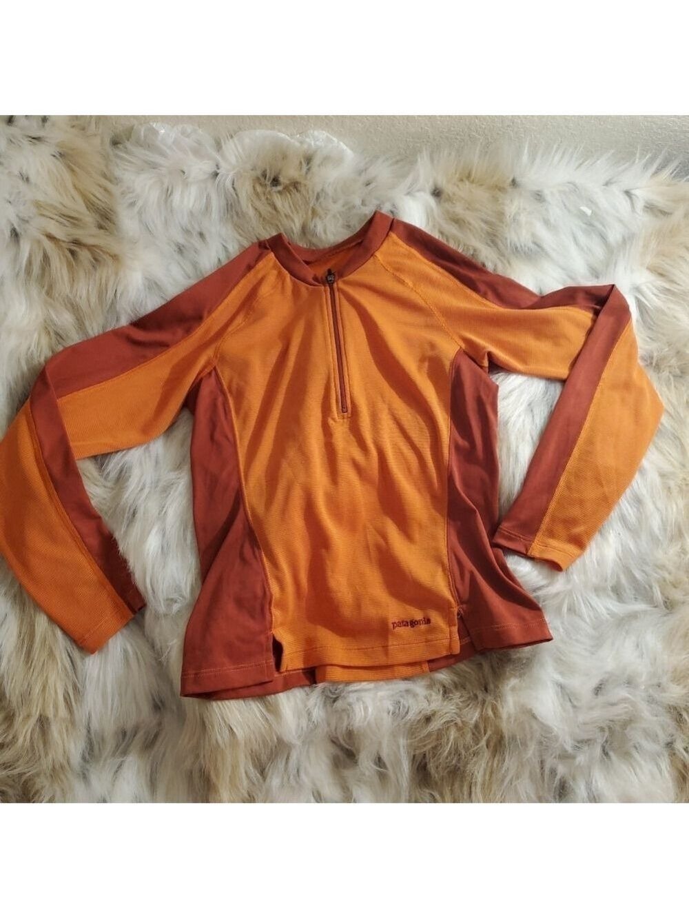 Patagonia Quarter Zip Orange